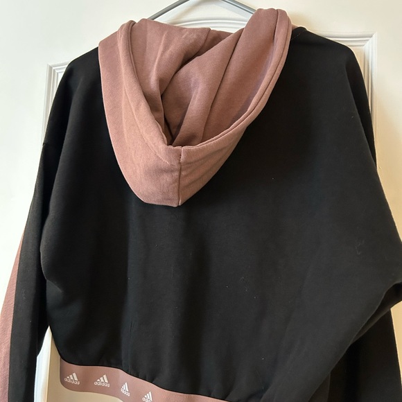 Adidas Mauve and Black Hoodie - Picture 3 of 4